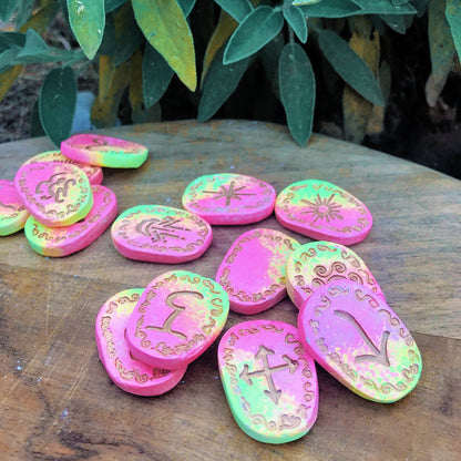 Runas de Bruja artesanales "Alquimia de Luz"