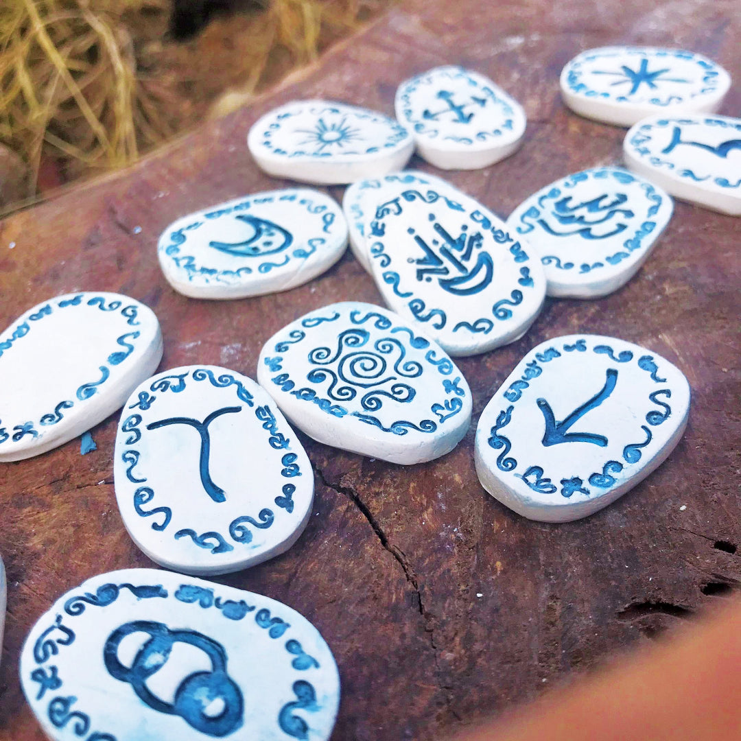 Runas de Bruja artesanales "Eco del Templo"