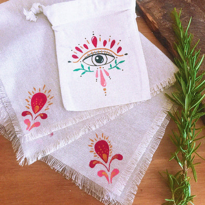 Conjunto saquito + tapete para runas "Custodia"