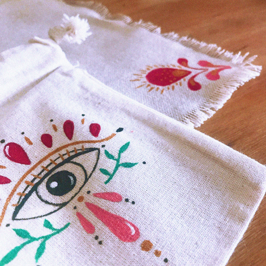 Conjunto saquito + tapete para runas "Custodia"