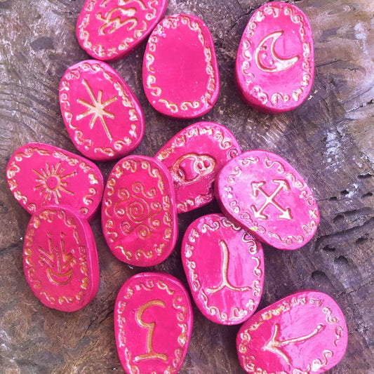 Runas de Bruja artesanales "Fuego del alma"