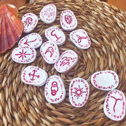 Runas de Bruja artesanales "Cauce Rojo"