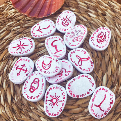 Runas de Bruja artesanales "Cauce Rojo"