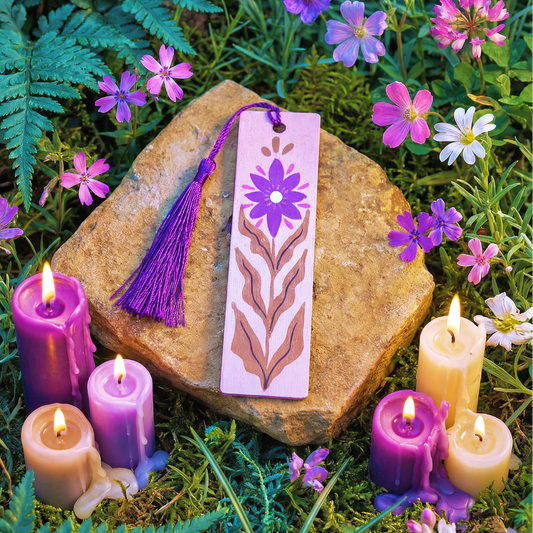 Marcapáginas de madera "Esencia Silvestre"