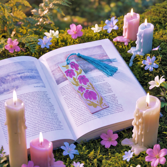 Marcapáginas de madera "Luz de Primavera"