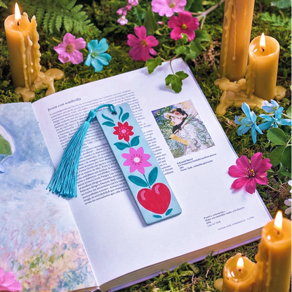 "Wildflower" wooden bookmark