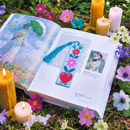 "Wildflower" wooden bookmark