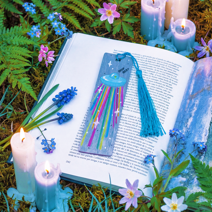"Stellar Journey" Wooden Bookmark