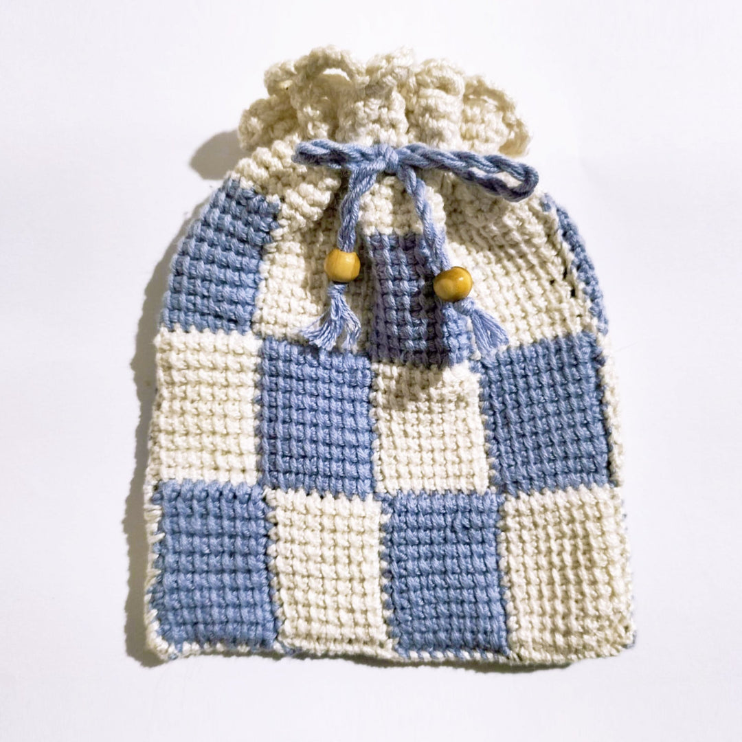 BOLSA ARTESANAL | CROCHET | Cuadros (L)