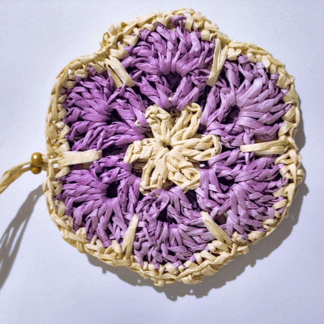 BOLSA ARTESANAL | RAFIA | Flor XL