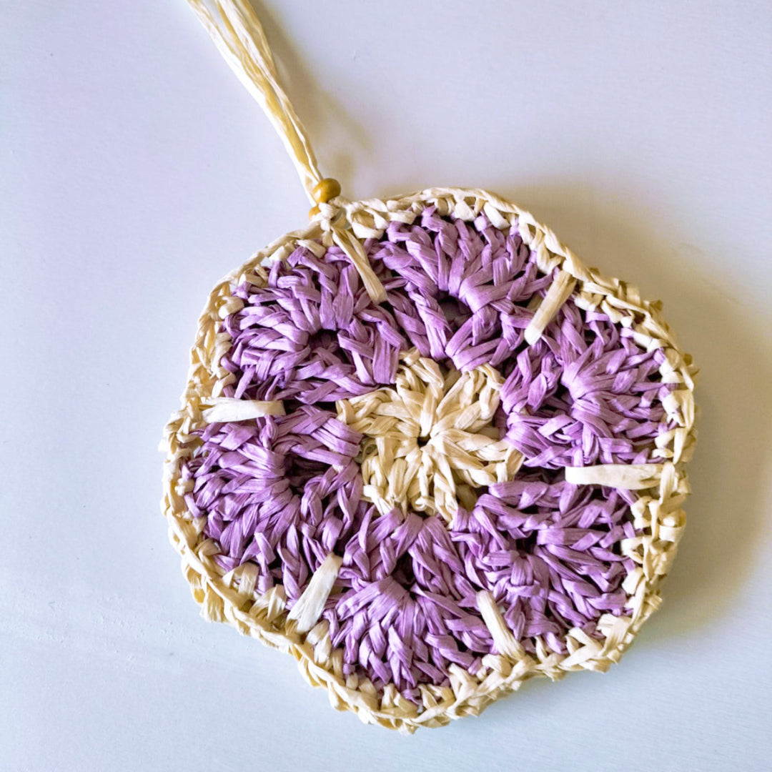 BOLSA ARTESANAL | RAFIA | Flor XL