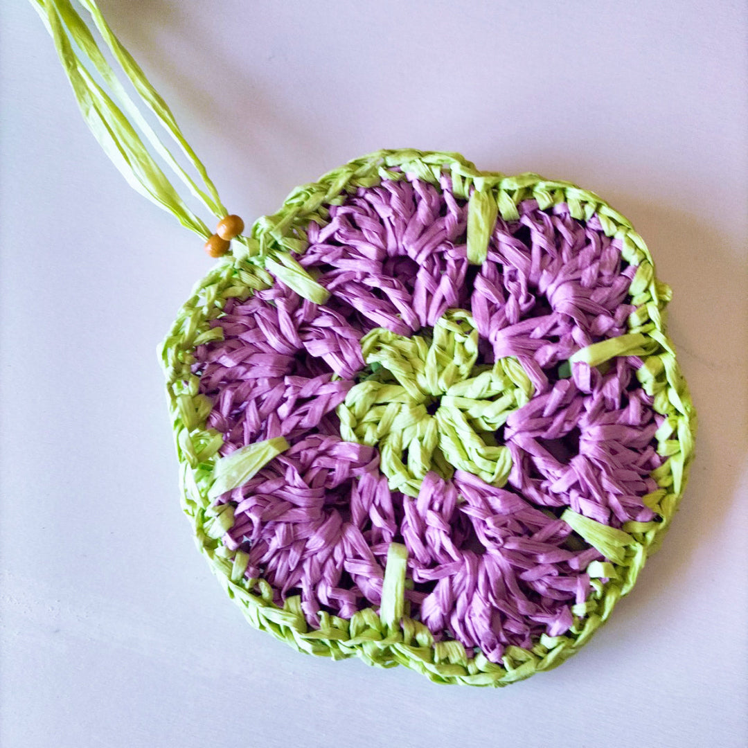 BOLSA ARTESANAL | RAFIA | Flor XL