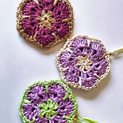 BOLSA ARTESANAL | RAFIA | Flor XL