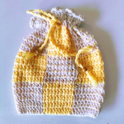 BOLSA ARTESANAL | CROCHET | Cuadros (L)