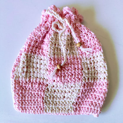 BOLSA ARTESANAL | CROCHET | Cuadros (L)