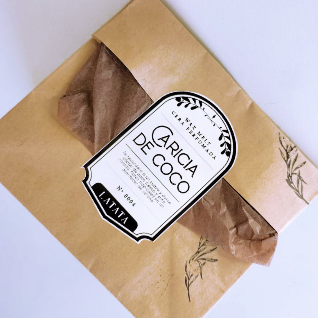Cera perfumada "Caricia de coco"