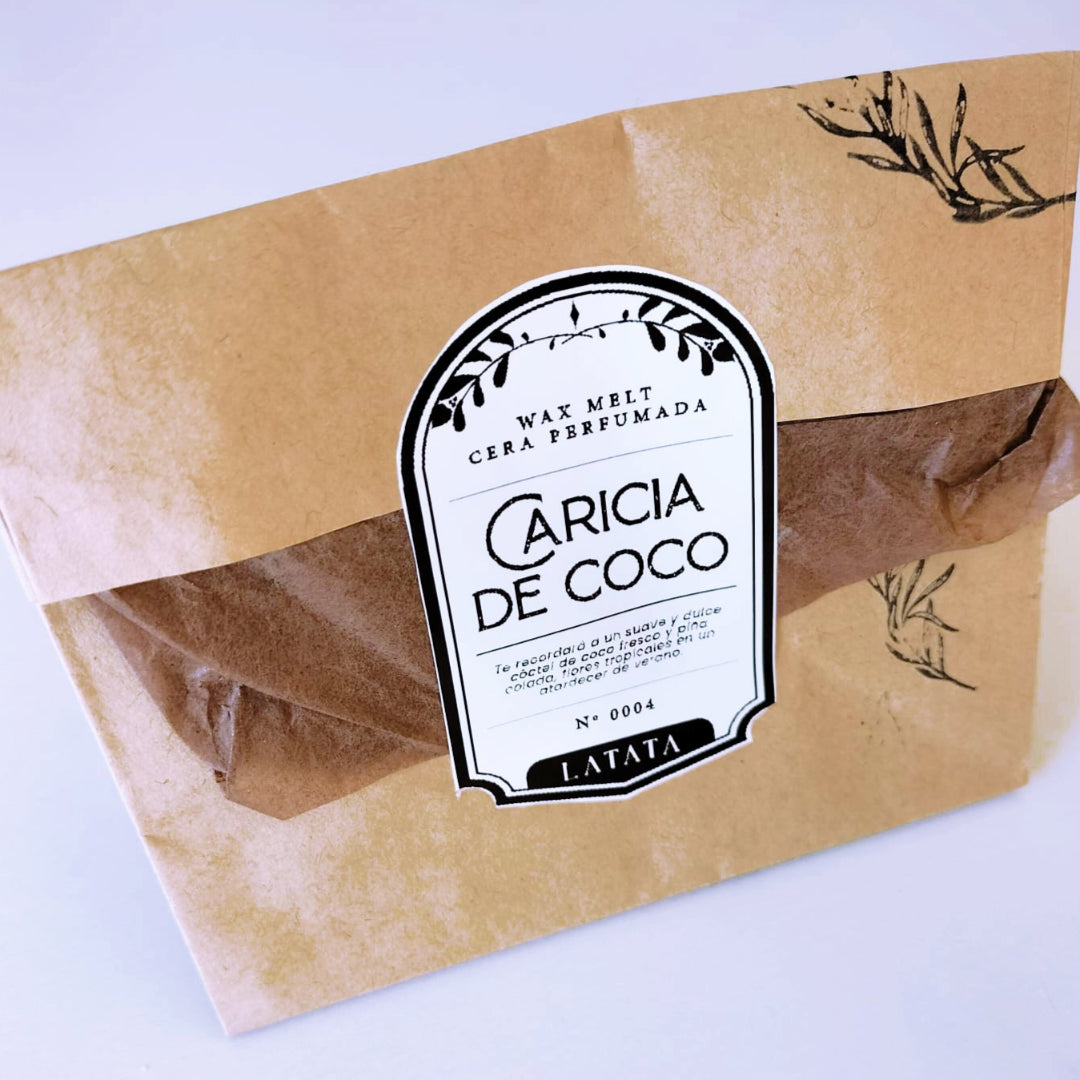 Cera perfumada "Caricia de coco"