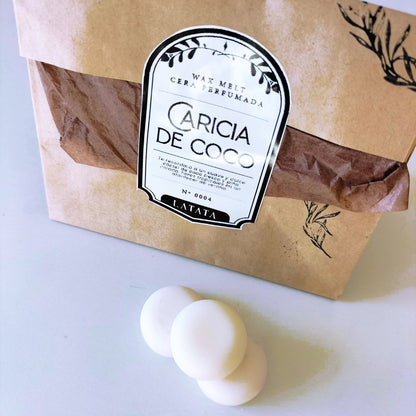 Cera perfumada "Caricia de coco"