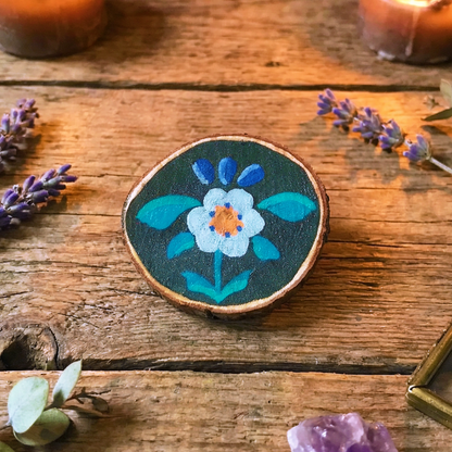 Imanes para nevera de madera "Casa Presente"