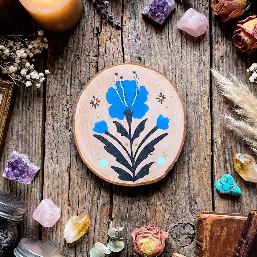 Imanes para nevera de madera "Aura Presente"