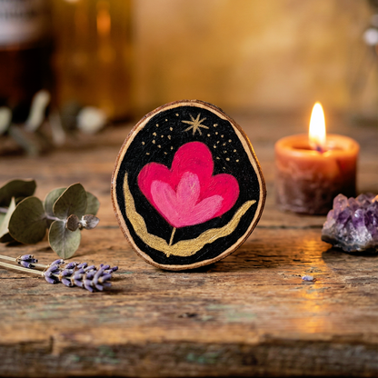 Imanes para nevera de madera "Nido Cálido"