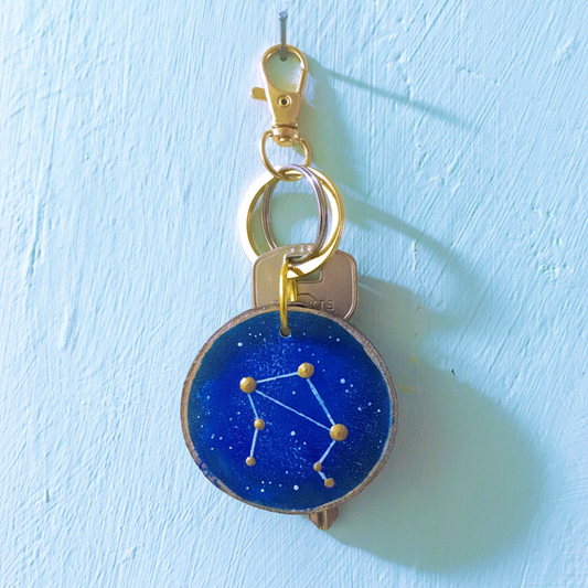 Llavero rústico Constelación Zodiacal - LIBRA