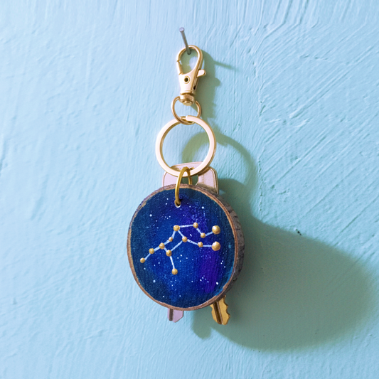 Llavero rústico Constelación Zodiacal - VIRGO