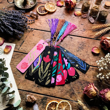 Marcapáginas de madera "Jardín Secreto"