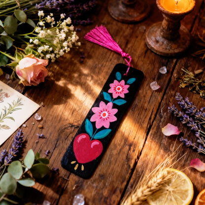 Marcapáginas de madera "Jardín Secreto"