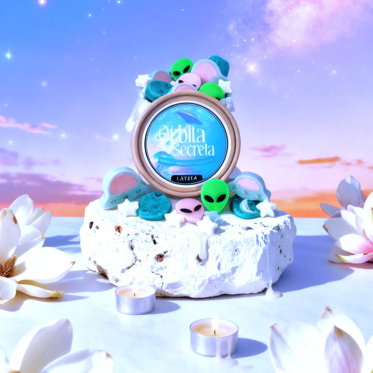 Tarrina de cera perfumada "Órbita Secreta" - COLECCIÓN PRIMAVERA