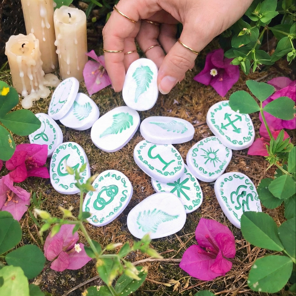 "Fern Spirit" Witch Runes