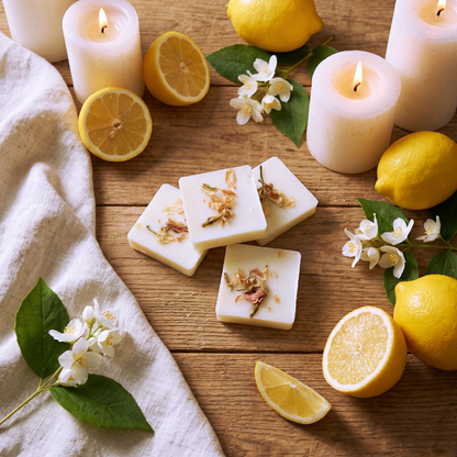 Jasmine and lemon scented wax