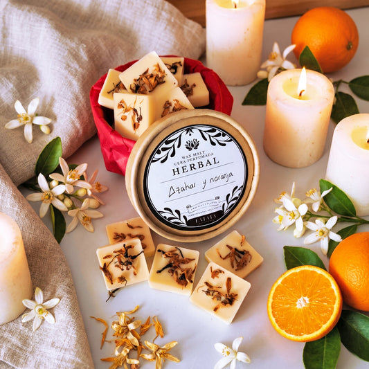 Cera perfumada de Azahar y Naranja