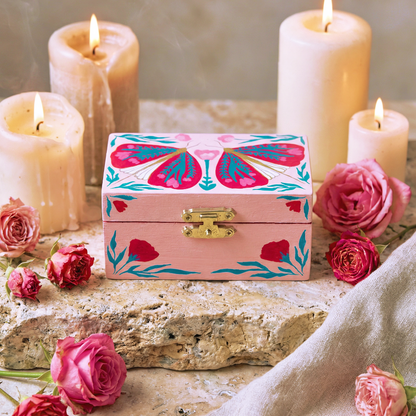 Joyero artesanal "Blossom Wing"