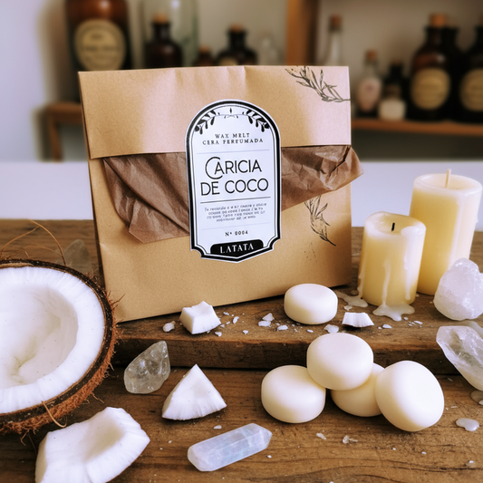 Cera perfumada "Caricia de coco"