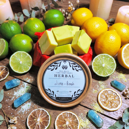 Cera perfumada de Lima-limón
