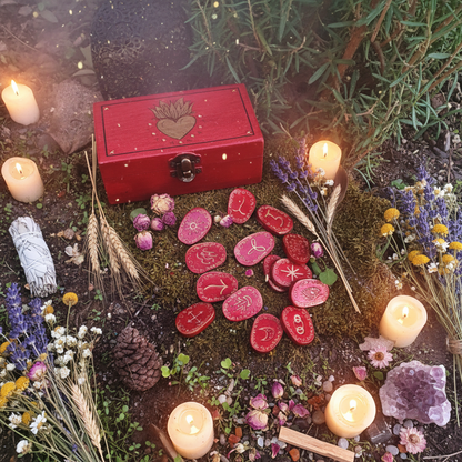 Runas de Bruja + cajita "Ígnea"