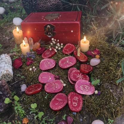 Runas de Bruja + cajita "Ígnea"