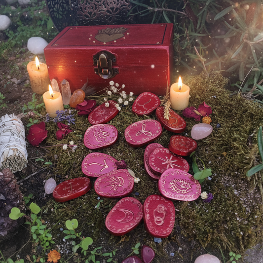 Runas de Bruja + cajita "Ígnea"