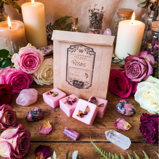 Cera perfumada de Rosas