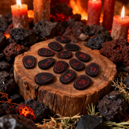 Runas de Bruja "Lava Obsidia"
