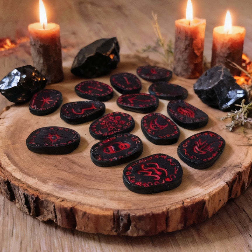 Runas de Bruja "Lava Obsidia"