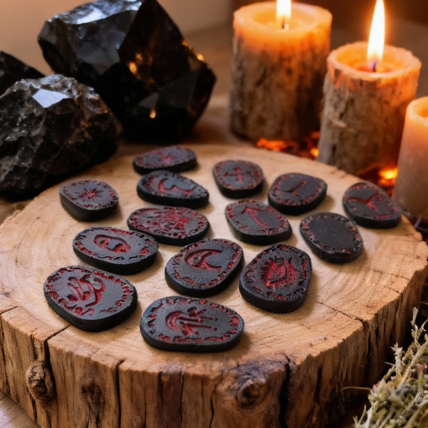 Runas de Bruja "Lava Obsidia"