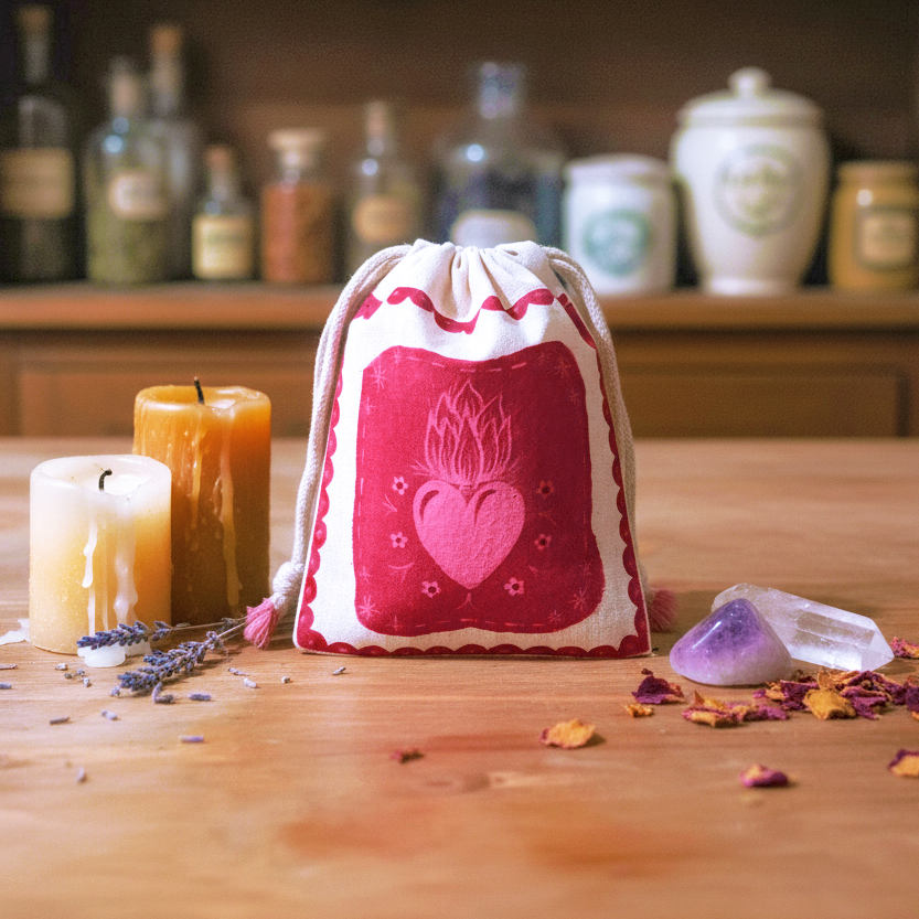 Saquito "Cor Ardens" rojo