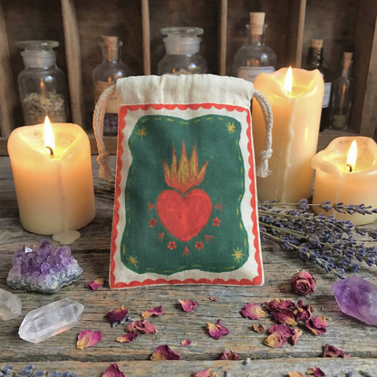 Saquito "Cor Ardens" verde