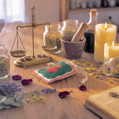 Saquito "Cor Ardens" verde